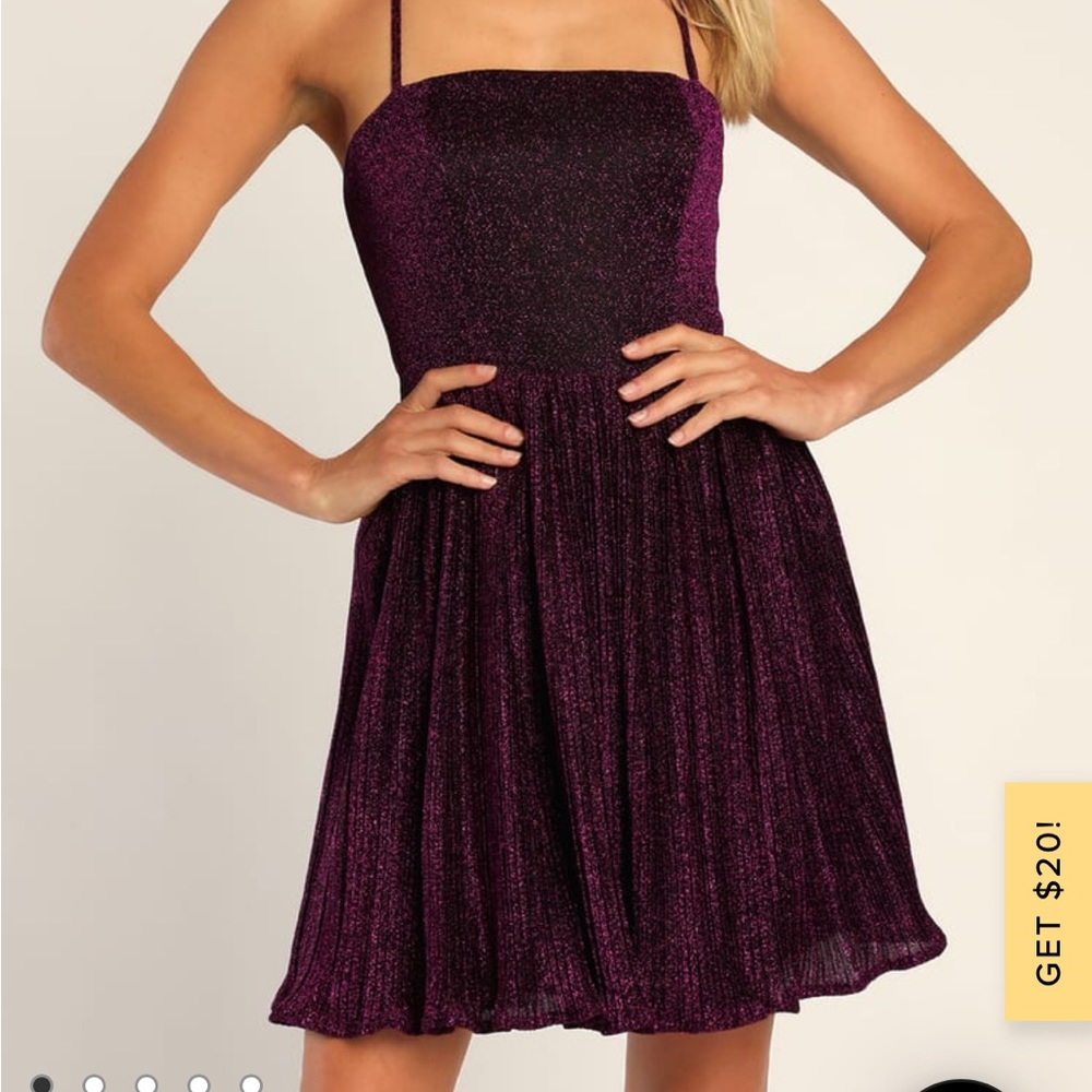 Purple sparkle dress